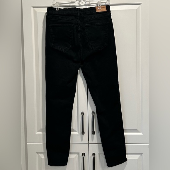 Zara, size XL, black stretch skinny jeans, - Picture 2 of 10